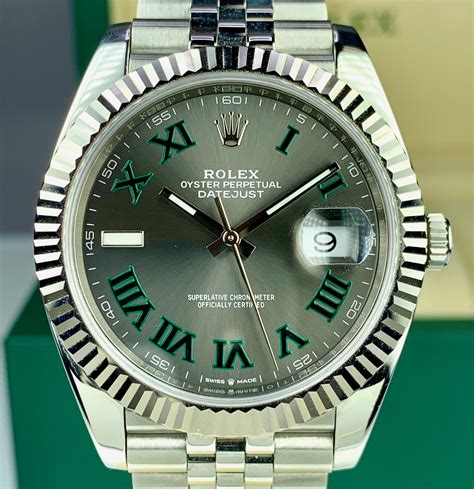 rolex datejust 41 wimbledon arabic dial 2021